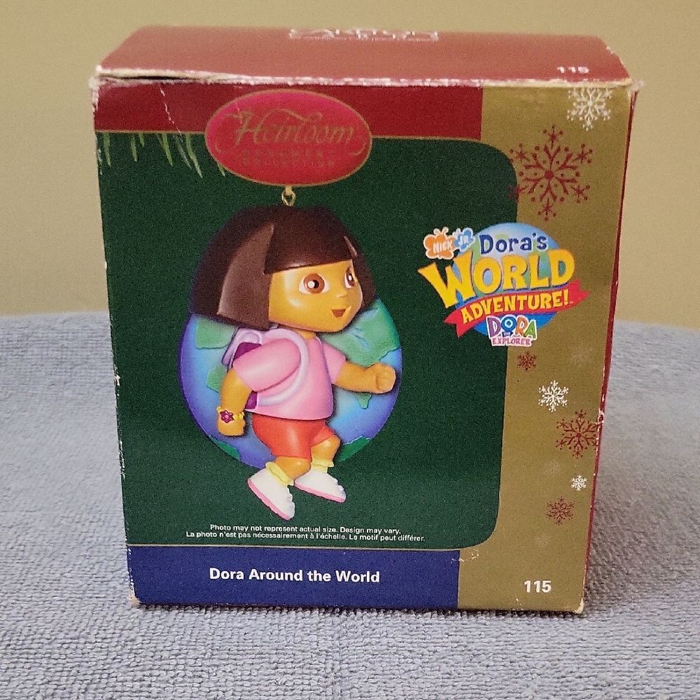 Carlton Cards Vintage Heirloom Dora's World Adventure Ornament 2006
